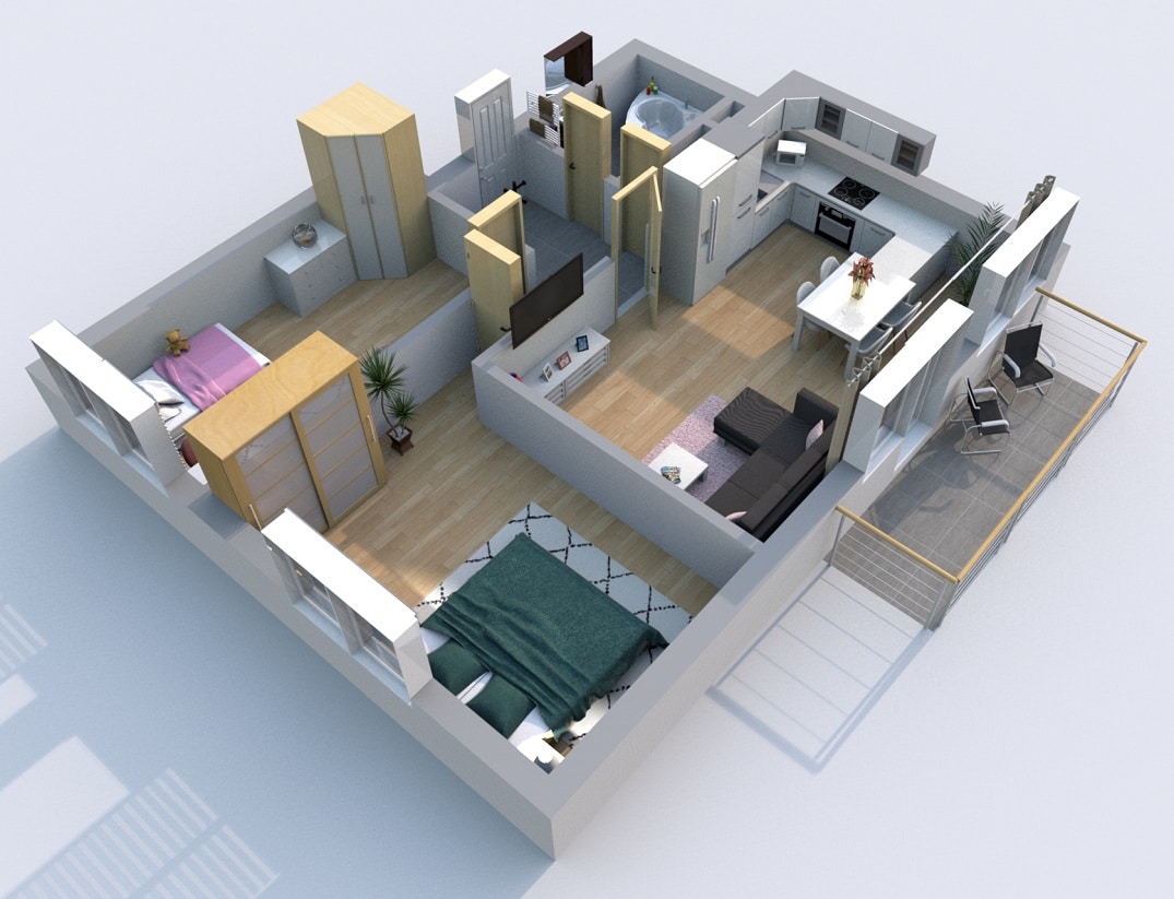 Využíváme 3D půdorys domu a bytu jako silný a fungující prodejní nástroj